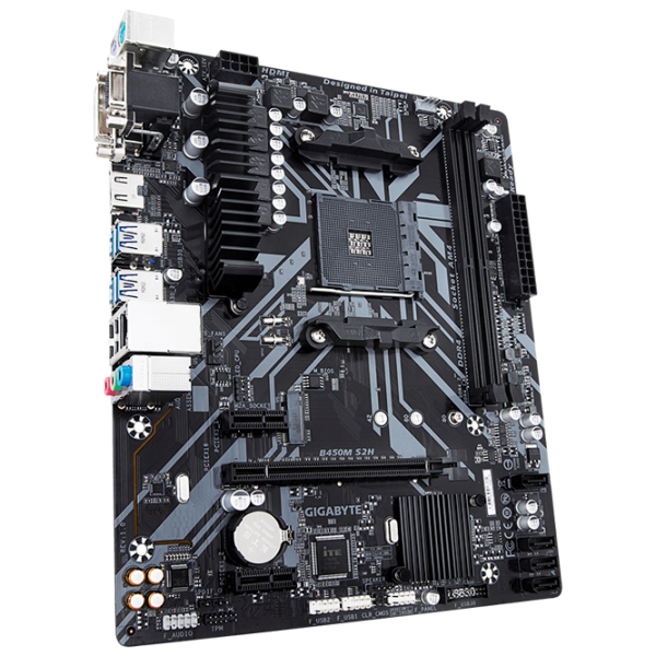 Placă de bază Gigabyte B450M S2H 1.0 mATX/ AMD B450 photo 2