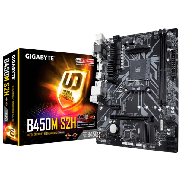 Placă de bază Gigabyte B450M S2H 1.0 mATX/ AMD B450 photo 5