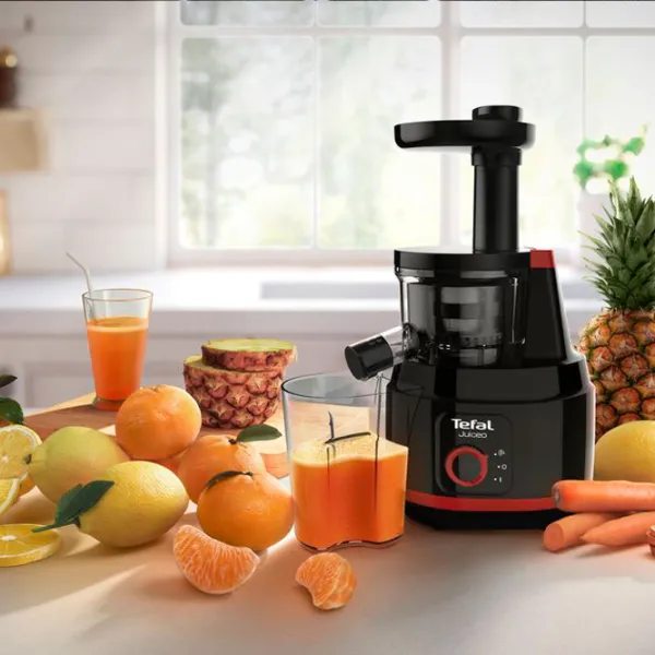Storcator de fructe Tefal ZC150838 Cu melc/ 150 W/ Red Black photo 5