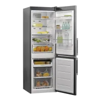 Frigider Whirlpool W9 821D OX H cu congelator jos 323 l / 188.9 cm / Gray photo 8