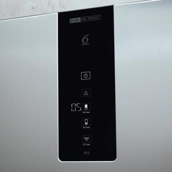 Frigider Whirlpool W9 821D OX H cu congelator jos 323 l / 188.9 cm / Gray photo 5