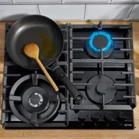 Plită încorporabilă pe gaz Gorenje GTW 641 SYB Black photo 4