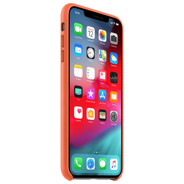 Чехол для смартфона Apple iPhone XS Max Apple/ Back/ Кожа/ Sunset Оранжевый photo 2