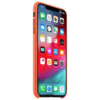 Husă pentru smartphone Apple iPhone XS Max Apple/ Back/ Piele/ Sunset Orange photo 2