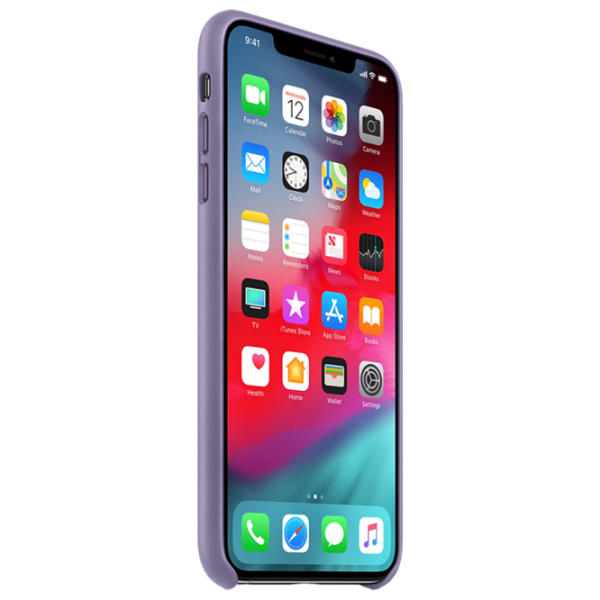 Чехол для смартфона Apple iPhone XS Max Apple/ Back/ Кожа/ Liliac Синий photo 2 Чехол для смартфона Apple iPhone XS Max Apple/ Back/ Кожа/ Liliac Синий photo 2