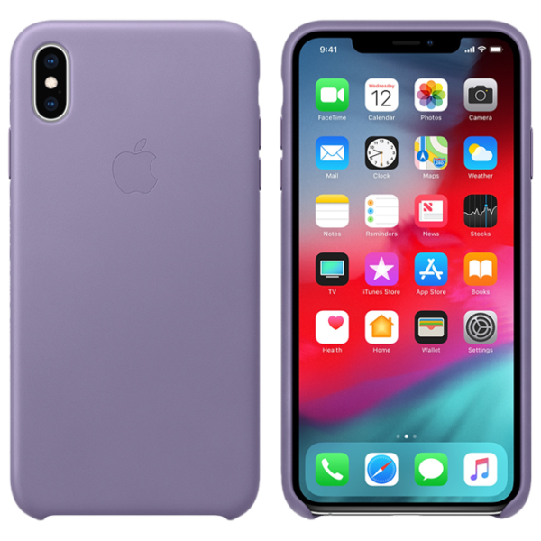 Чехол для смартфона Apple iPhone XS Max Apple/ Back/ Кожа/ Liliac Синий photo 3 Чехол для смартфона Apple iPhone XS Max Apple/ Back/ Кожа/ Liliac Синий photo 3