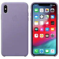 Husă pentru smartphone Apple iPhone XS Max Apple/ Back/ Piele/ Liliac Blue photo 3
