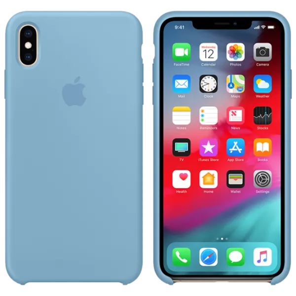 Husă pentru smartphone Apple iPhone XS Max Apple/ Back/ TPU/ Cornflower Blue photo 3 Husă pentru smartphone Apple iPhone XS Max Apple/ Back/ TPU/ Cornflower Blue photo 3