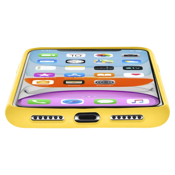 Husă pentru smartphone Apple iPhone 11 Cellularline/ Back/ TPU/ Yellow photo 3 Husă pentru smartphone Apple iPhone 11 Cellularline/ Back/ TPU/ Yellow photo 3