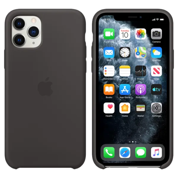 Husă pentru smartphone Apple iPhone 11 Pro Apple/ Back/ TPU/ Black photo 3 Husă pentru smartphone Apple iPhone 11 Pro Apple/ Back/ TPU/ Black photo 3
