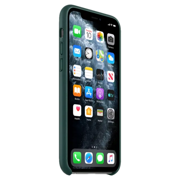 Чехол для смартфона Apple iPhone 11 Pro Apple/ Back/ Кожа/ Forest Зелёный photo 2 Чехол для смартфона Apple iPhone 11 Pro Apple/ Back/ Кожа/ Forest Зелёный photo 2