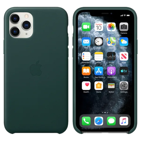 Чехол для смартфона Apple iPhone 11 Pro Apple/ Back/ Кожа/ Forest Зелёный photo 3 Чехол для смартфона Apple iPhone 11 Pro Apple/ Back/ Кожа/ Forest Зелёный photo 3