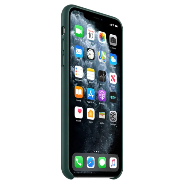 Чехол для смартфона Apple iPhone 11 Pro Max Apple/ Back/ Кожа/ Зелёный photo 2