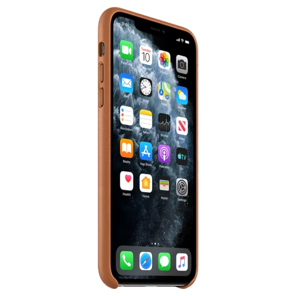 Husă pentru smartphone Apple iPhone 11 Pro Max Apple/ Back/ Piele/ Brown photo 2