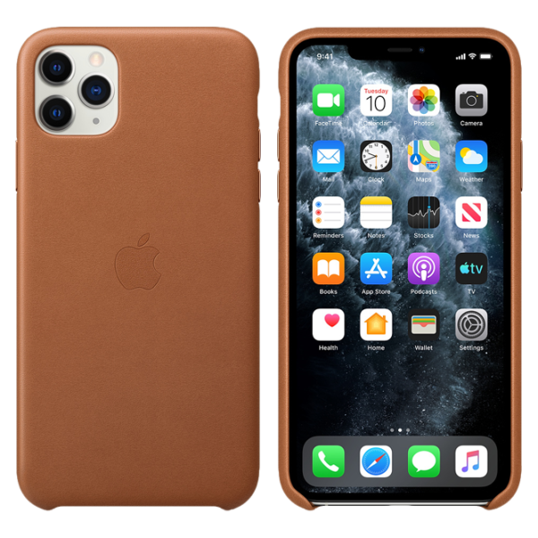 Husă pentru smartphone Apple iPhone 11 Pro Max Apple/ Back/ Piele/ Brown photo 3