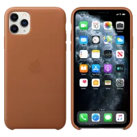 Husă pentru smartphone Apple iPhone 11 Pro Max Apple/ Back/ Piele/ Brown photo 3