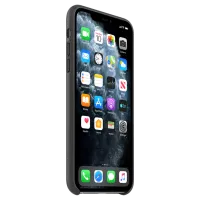 Husă pentru smartphone Apple iPhone 11 Pro Max Apple/ Back/ Piele/ Black photo 2