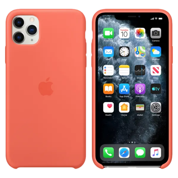 Чехол для смартфона Apple iPhone 11 Pro Max Apple/ Back/ TPU/ Clemantine Оранжевый photo 3 Чехол для смартфона Apple iPhone 11 Pro Max Apple/ Back/ TPU/ Clemantine Оранжевый photo 3