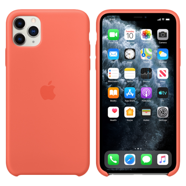 Чехол для смартфона Apple iPhone 11 Pro Max Apple/ Back/ TPU/ Clemantine Оранжевый photo 3 Чехол для смартфона Apple iPhone 11 Pro Max Apple/ Back/ TPU/ Clemantine Оранжевый photo 3