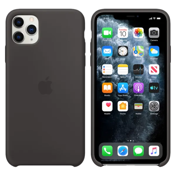 Чехол для смартфона Apple iPhone 11 Pro Max Apple/ Back/ TPU/ Черный photo 3 Чехол для смартфона Apple iPhone 11 Pro Max Apple/ Back/ TPU/ Черный photo 3