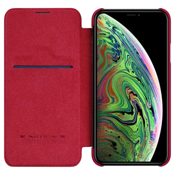 Чехол для смартфона Apple iPhone 11 Pro Max Nillkin/ Flip Cover/ Кожа/ Красный photo 3
