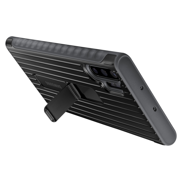 Husa Samsung Galaxy Note 10+ Original Back/ PC/ Protective Standing Cover Black photo 5