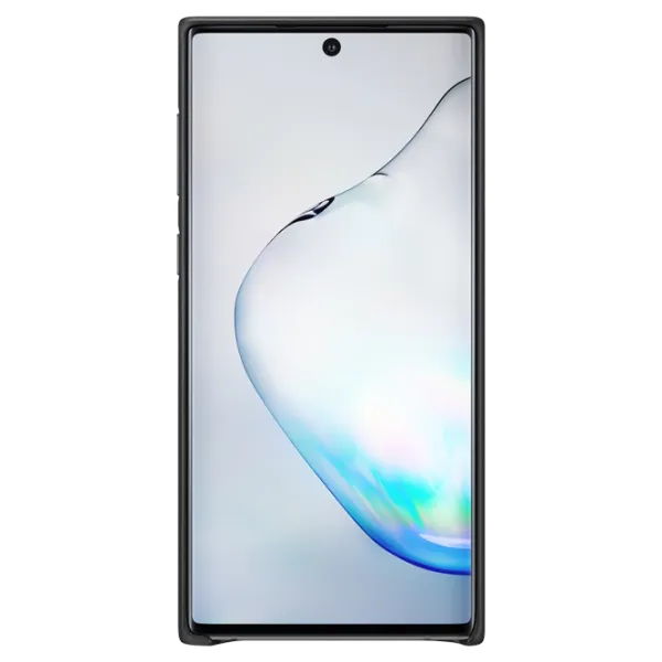 Husa Samsung Galaxy Note 10 Original Back/ Leather/ Black photo 2