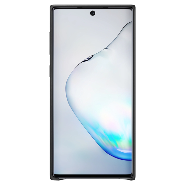 Husa Samsung Galaxy Note 10 Original Back/ Leather/ Black photo 2