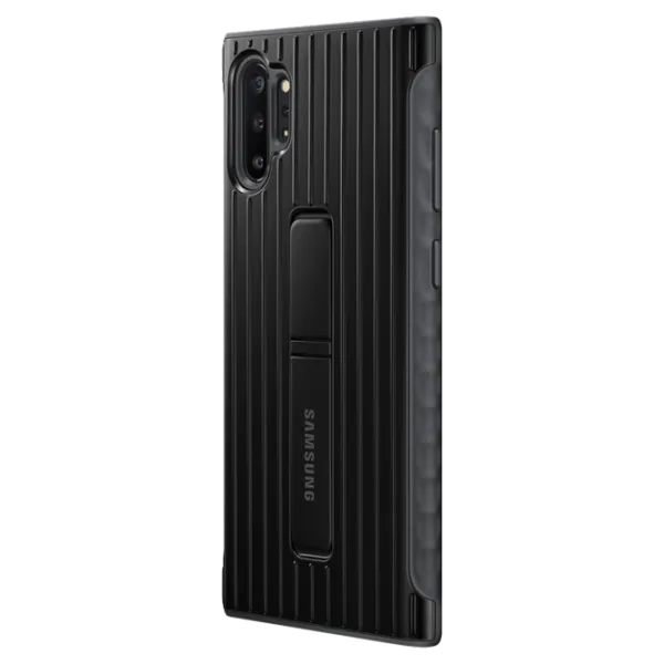 Husa Samsung Galaxy Note 10 Original Back/ Leather/ Black photo 3