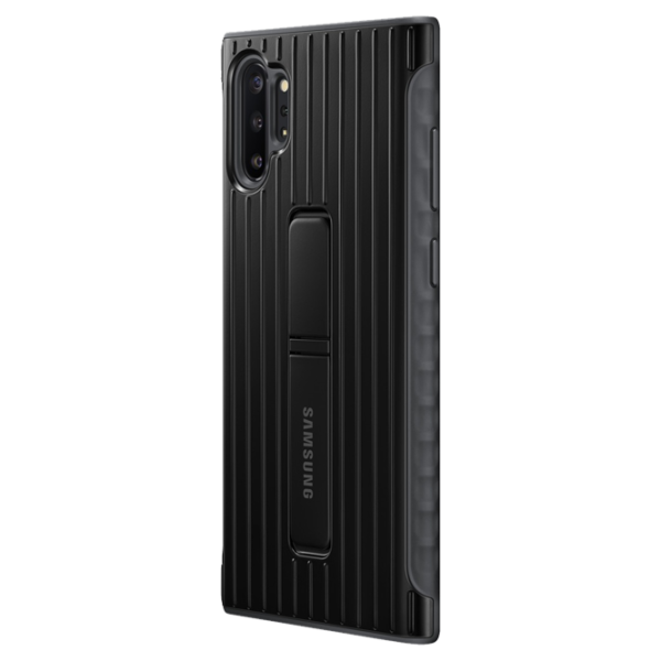 Husa Samsung Galaxy Note 10 Original Back/ Leather/ Black photo 3