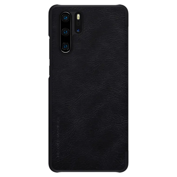 Husa Huawei P30 Pro Nillkin Flip Cover/ Leather/ Black photo 2