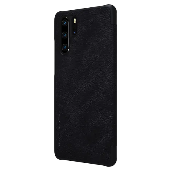 Husa Huawei P30 Pro Nillkin Flip Cover/ Leather/ Black photo 3