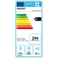 Frigider Indesit IBS 20 AA cu congelator jos 341 l / 200 cm / White photo 6