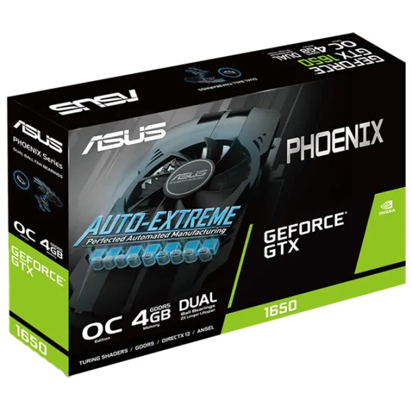 Placă video Asus GeForce GTX 1650 Phoenix OC PCI Express 3.0 / 4 GB photo 6