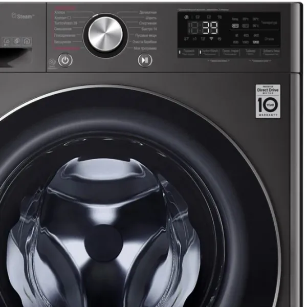 Стиральная машина LG F2V9GW9P Direct Drive/AI DD/Steam/TurboWash360/8.5 кг/Платиновый photo 9