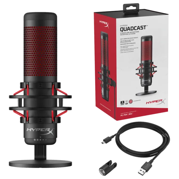 Microfon HyperX QuadCast Black photo 5