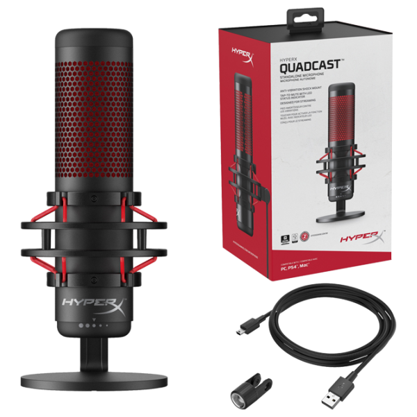 Microfon HyperX QuadCast Black photo 5