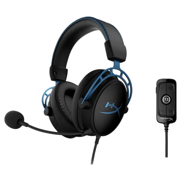 Наушники HyperX Cloud Alpha S Синий Черный Проводная/ Игровой photo 2