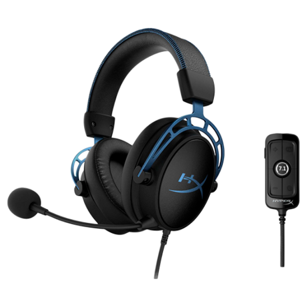 Наушники HyperX Cloud Alpha S Синий Черный Проводная/ Игровой photo 2