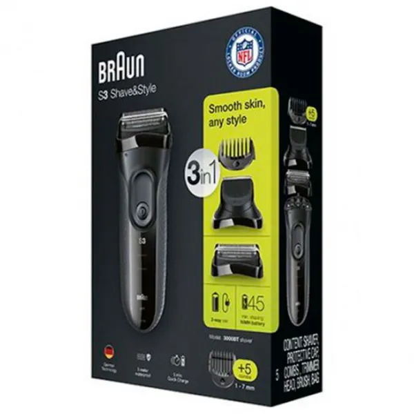 Электробритва Braun 3000BT Черный photo 5