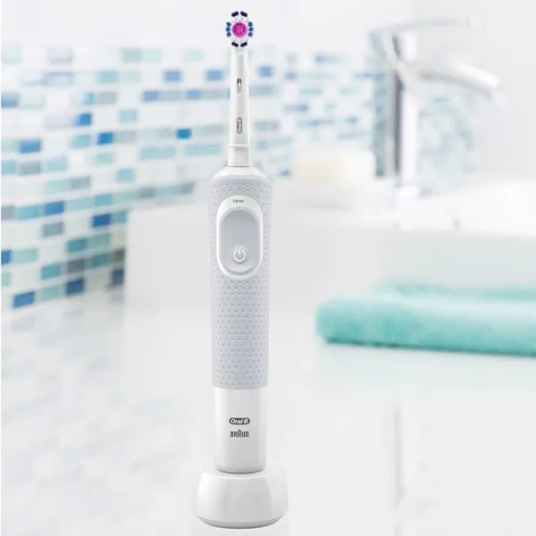 Periuță de dinți electrică Braun Vitality 100 Cross Action 3D / White photo 4