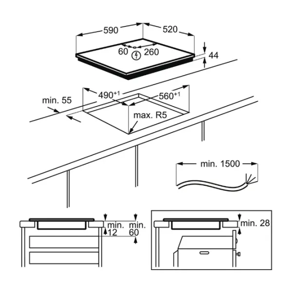 Plită Electrolux EIT61443B Electrică/ Black photo 2 Plită Electrolux EIT61443B Electrică/ Black photo 2