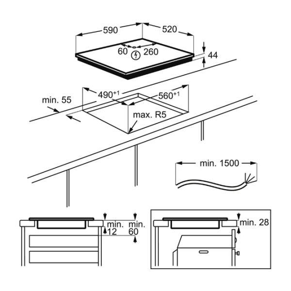 Plită Electrolux EIT61443B Electrică/ Black photo 2 Plită Electrolux EIT61443B Electrică/ Black photo 2