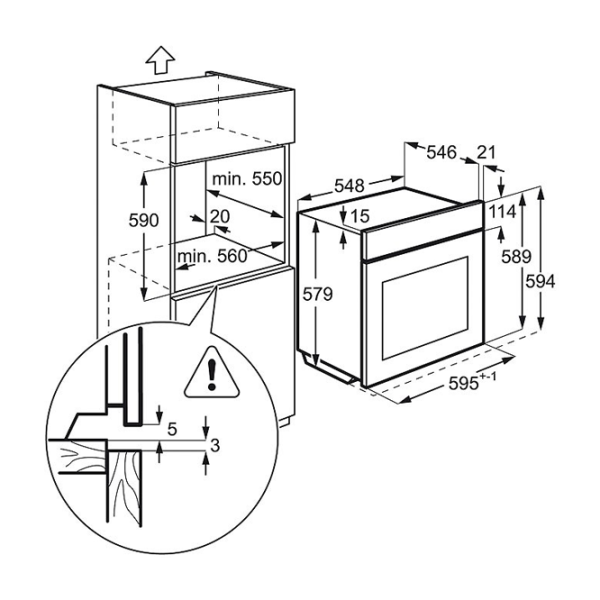 Cuptor AEG BPS351120M Încorporabilă/ 3500 W/ Inox Silver photo 2 Cuptor AEG BPS351120M Încorporabilă/ 3500 W/ Inox Silver photo 2