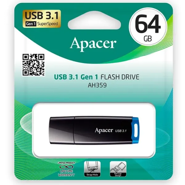 Apacer AH359 64 ГБ Синий photo 5