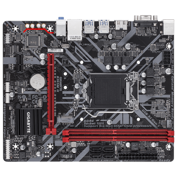 Placă de bază Gigabyte B365M H 1.0 mATX/ Intel B365 photo 4