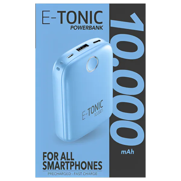 Power Bank Cellularline E-Tonic 10000 mAh/ Blue photo 4 Power Bank Cellularline E-Tonic 10000 mAh/ Blue photo 4
