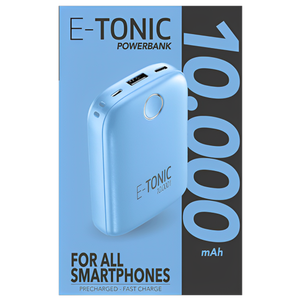 Power Bank Cellularline E-Tonic 10000 mAh/ Blue photo 4 Power Bank Cellularline E-Tonic 10000 mAh/ Blue photo 4