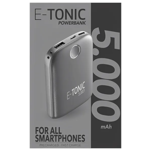 Power Bank Cellularline E-Tonic 5000 мАч/ Черный photo 4 Power Bank Cellularline E-Tonic 5000 мАч/ Черный photo 4