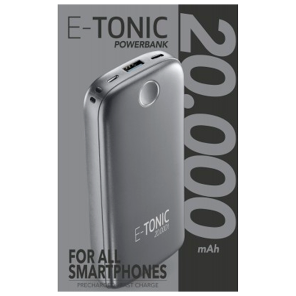 Power Bank Cellularline E-Tonic 20000 mAh/ Black photo 3 Power Bank Cellularline E-Tonic 20000 mAh/ Black photo 3